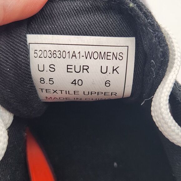 Levi's Anika C Casual Sneaker Canvas Lace Up Shoe Black Rubber Toe Women's 8.5 - Picture 8 of 8